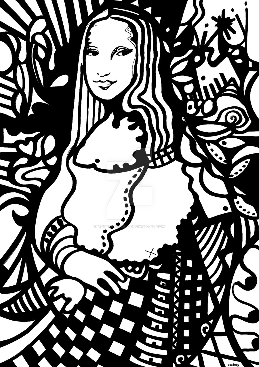 900x1273 Mona Lisa By Audreyastorg