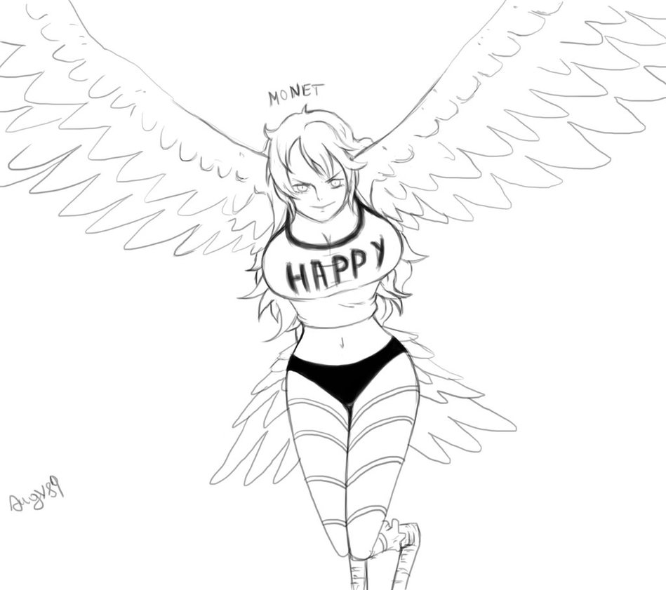 949x841e Piece Monet Digital Sketch By Angy89