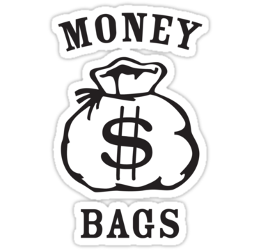 375x360 Money Bags Stickers By Elbladeo Redbubble