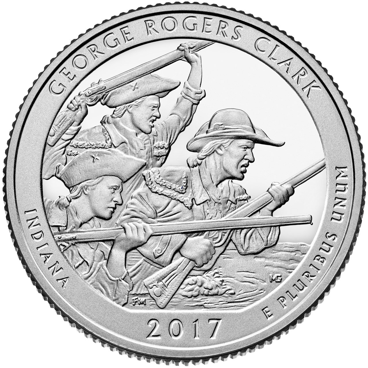 1280x1280 Indiana George Rogers Clark Quarter P Mint