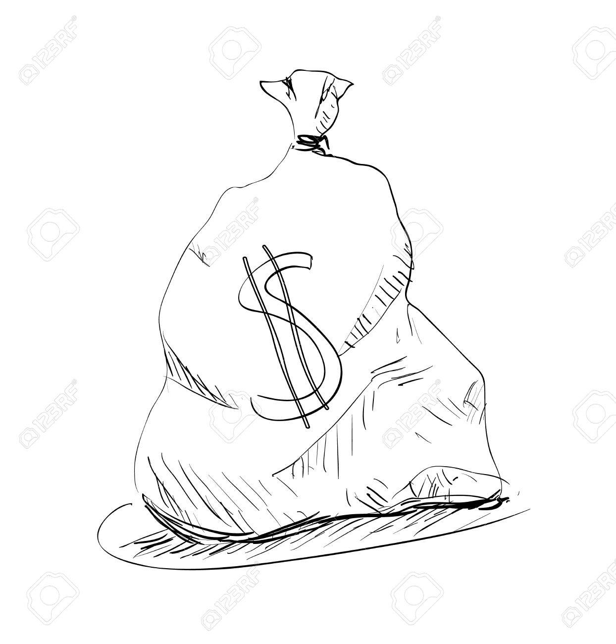1244x1300 Money Bag With Dollar Sign Royalty Free Cliparts, Vectors,