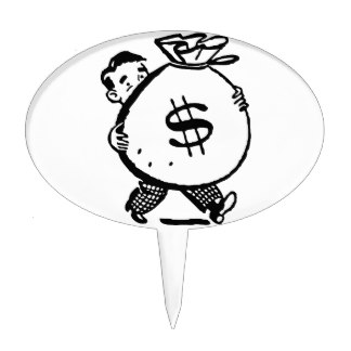 324x324 Money Sign Cake Toppers Zazzle