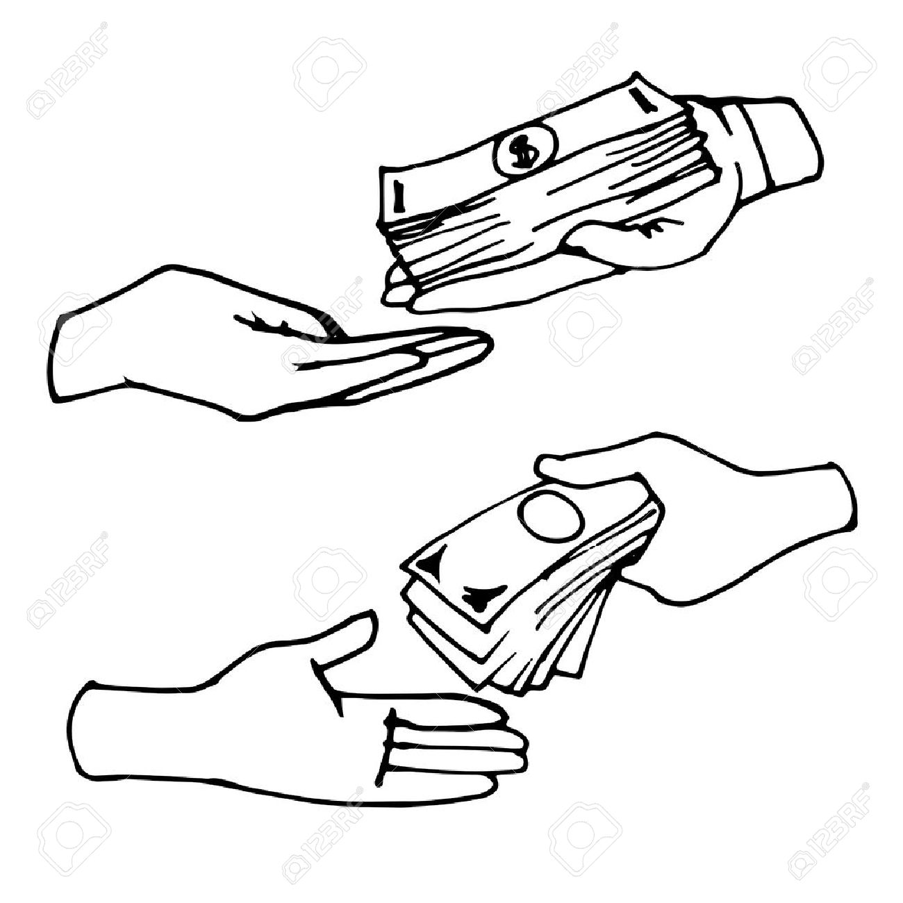 1300x1300 Drawn Money Doodle