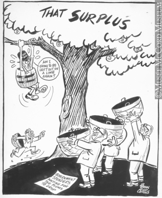 316x385 M965.199.1008 The Money Tree. Drawing, Cartoon John Collins