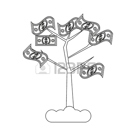 450x450 7,036 Black Money Tree Stock Vector Illustration And Royalty Free