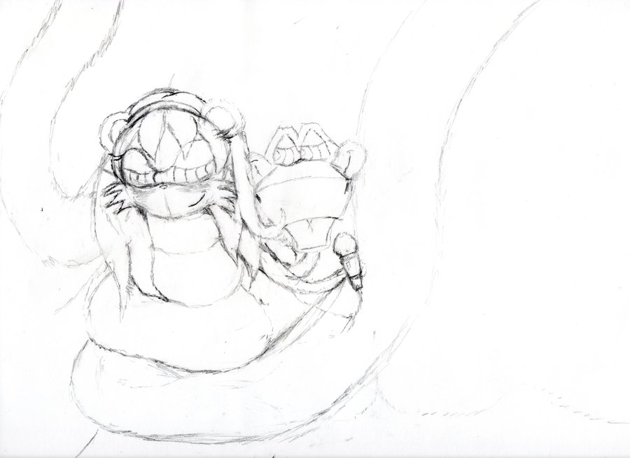 900x654 Kaa And Mina Mongoose Sketch By Jockbock