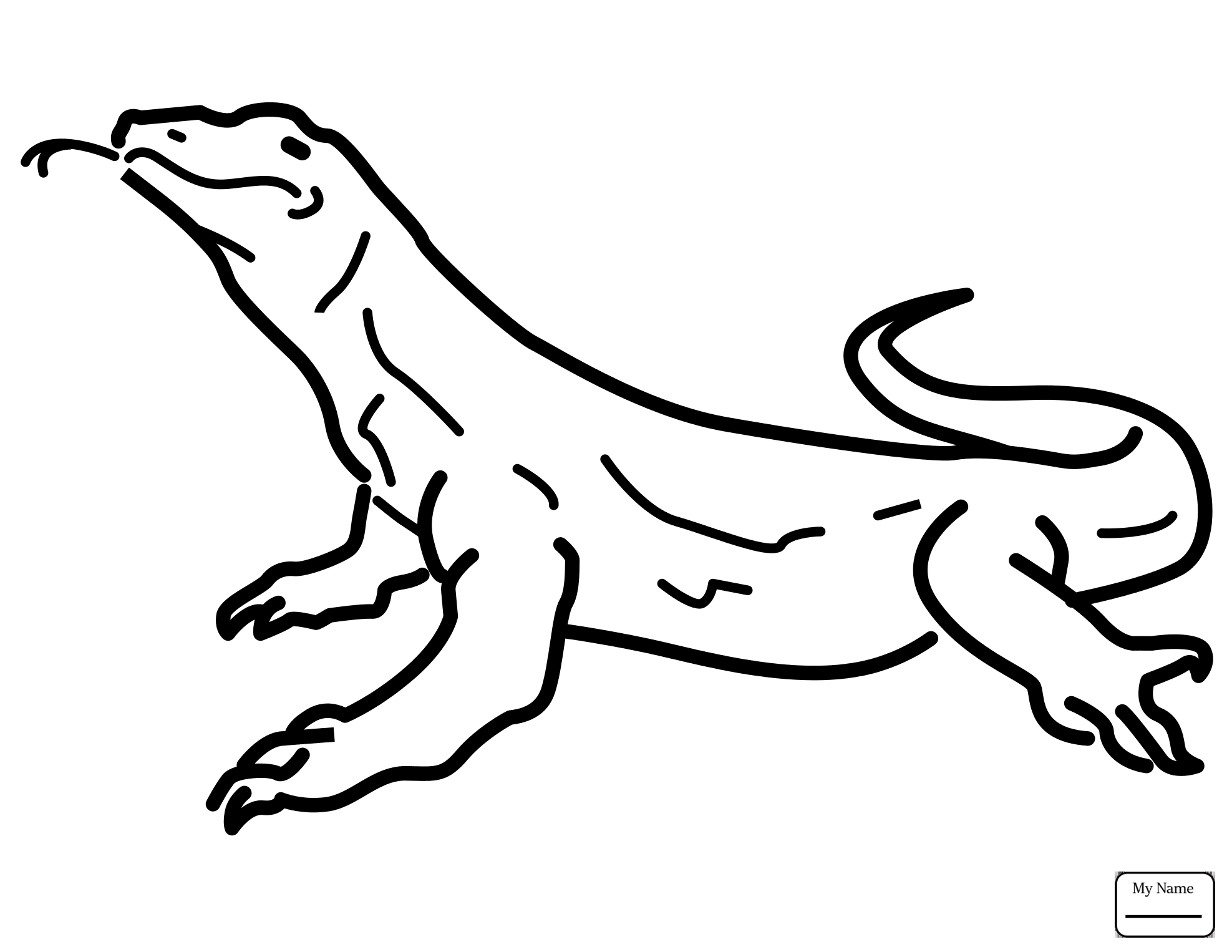 Monitor Lizard Drawing at GetDrawings | Free download