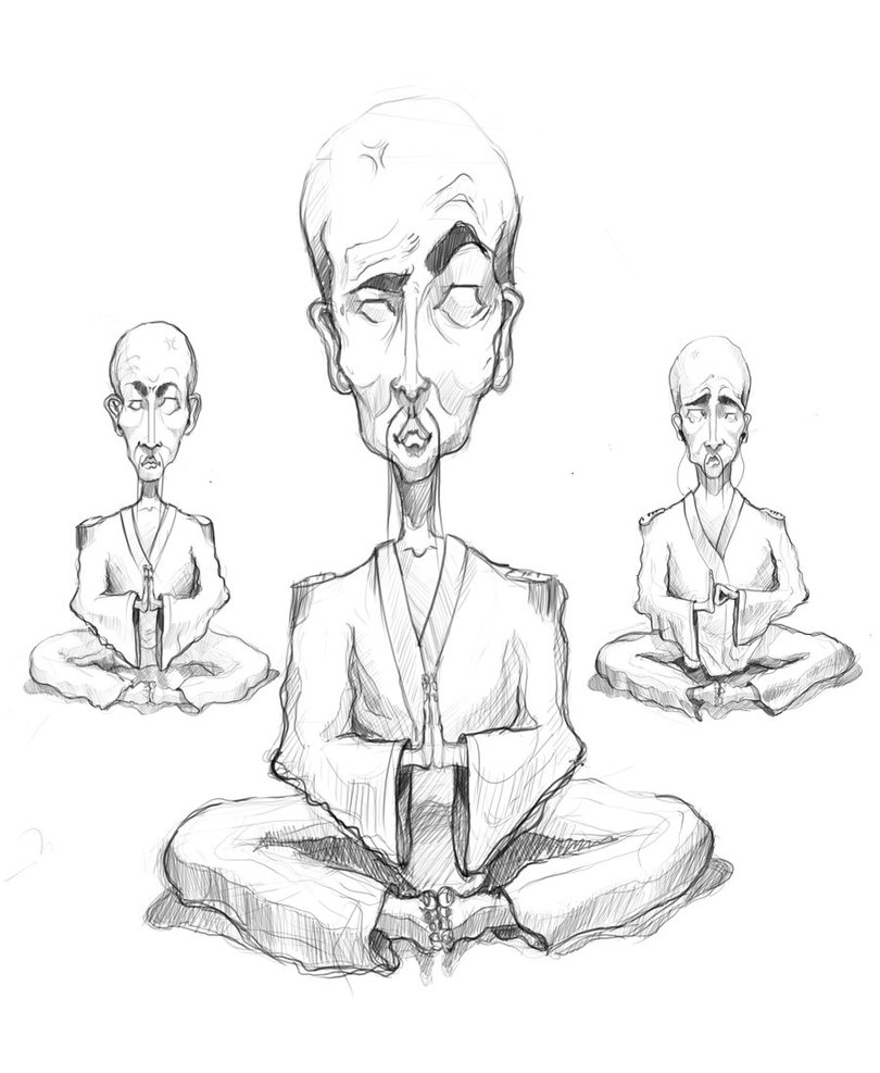 810x987 Image Result For Monk Meditating Tat Art Search