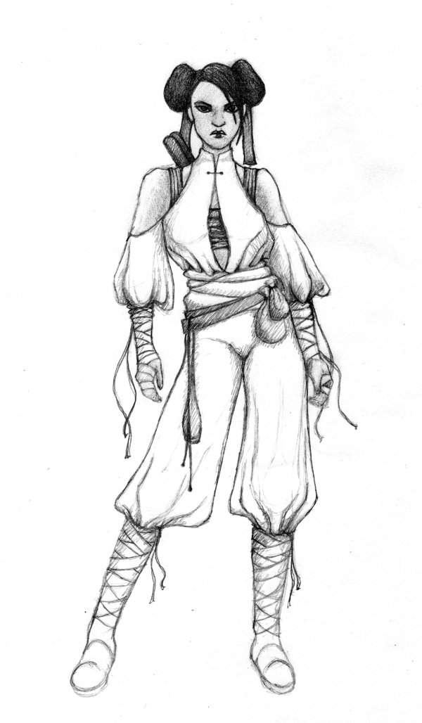 600x1028 Monk Sketch 1 By Wonderlandart Dungeons And Dragons