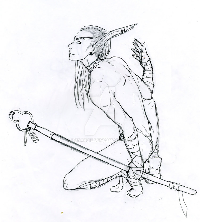 848x942 Blood Elf Monk W.i.p By Donaruie