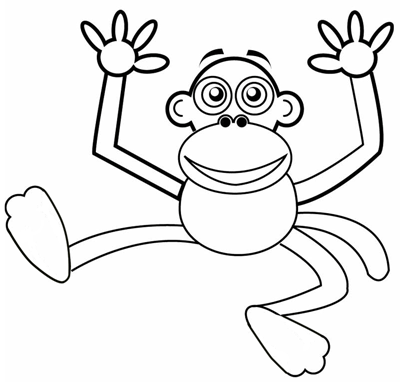 400x382 How To Draw Cartoon Monkeys With Easy Step By Step Drawing