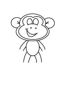215x320 How To Draw Cartoons Monkey
