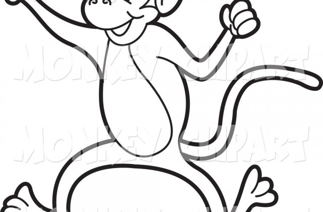 640x420 Monkey Clip Art Simple Love Drawings Cartoon Image Loving Drawing