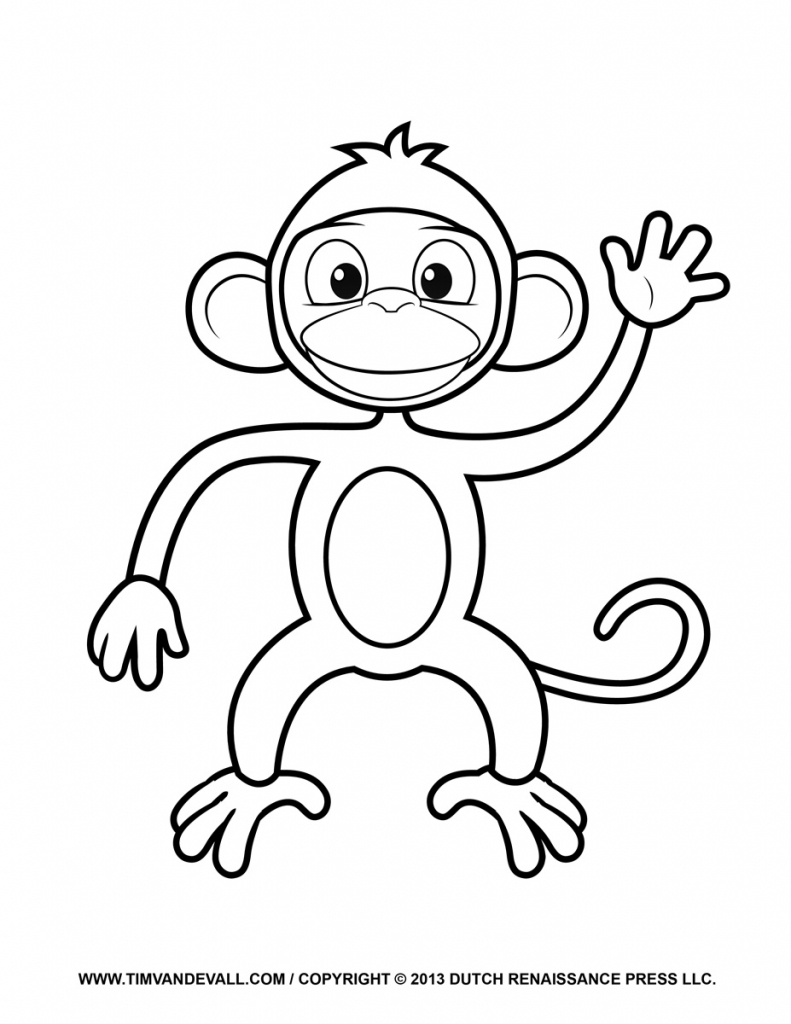 791x1024 Cartoon Monkey Drawing Cartoon Monkey Drawing