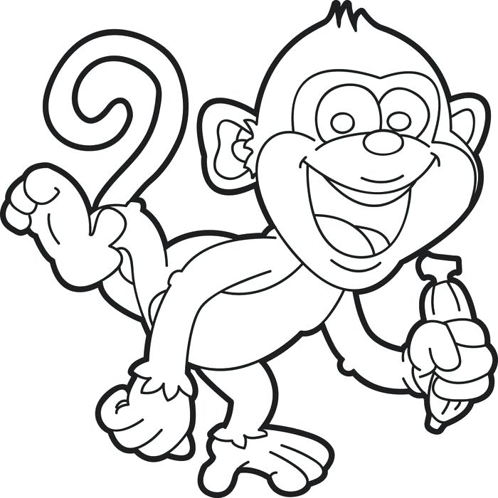 700x700 Spider Monkey Coloring Pages Perfect Coloring Pages Of Monkeys