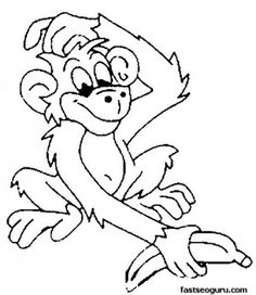 236x272 Top 25 Free Printable Monkey Coloring Pages For Kids Diagram