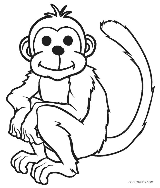 656x770 Unsurpassed Coloring Pages Of Monkeys Free Printable Monkey