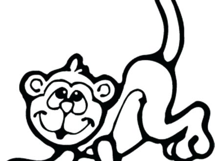 440x330 Delightful Coloring Pages Of Monkeys Print Best Monkey Drawing