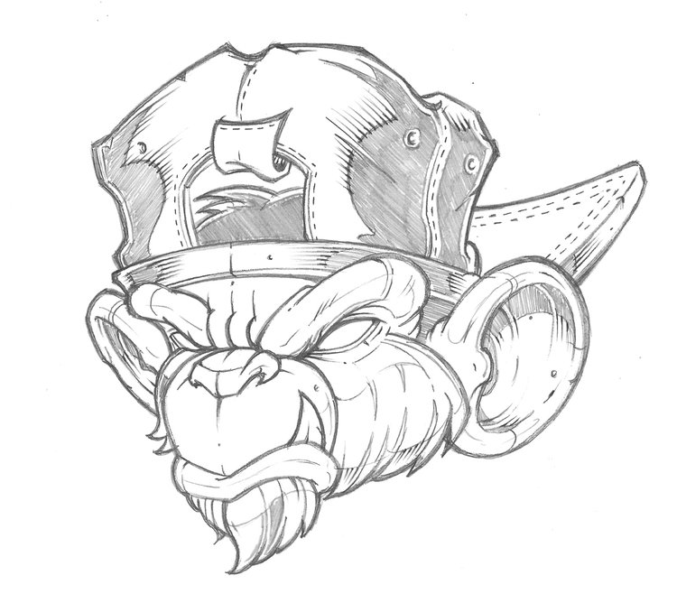 750x668 Monkey 33.jpg 1 Monkey, Graffiti And Drawings