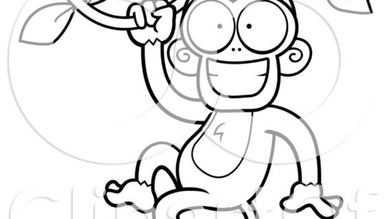 570x320 Monkey Cartoon Drawing How To Draw A Cartoon Monkey, Step By Step