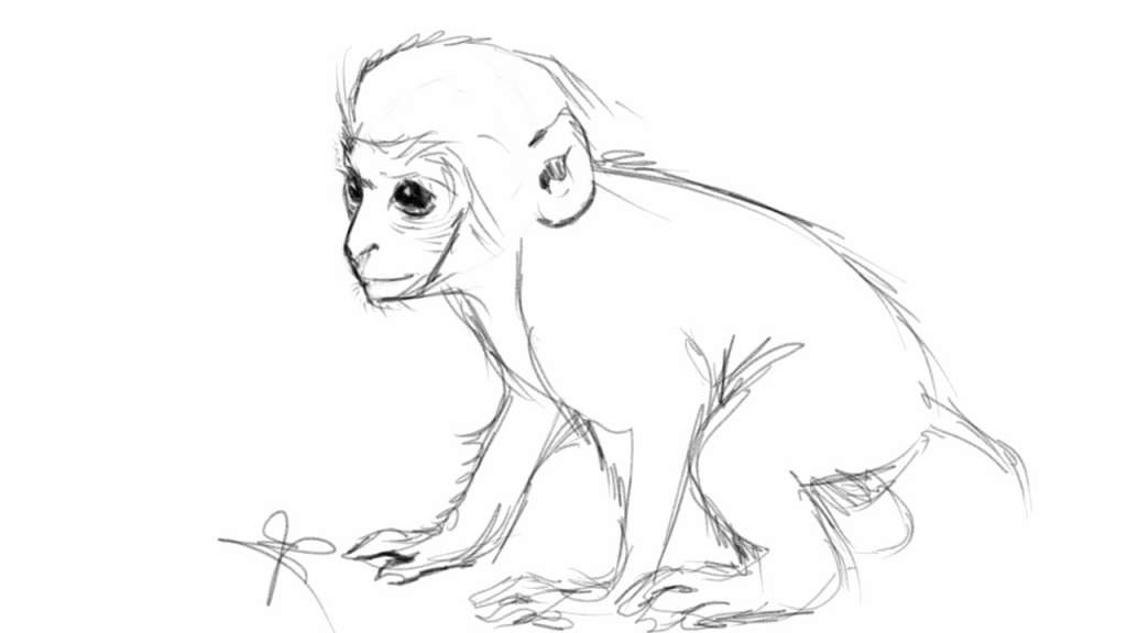 Monkey Drawing Pictures at GetDrawings | Free download