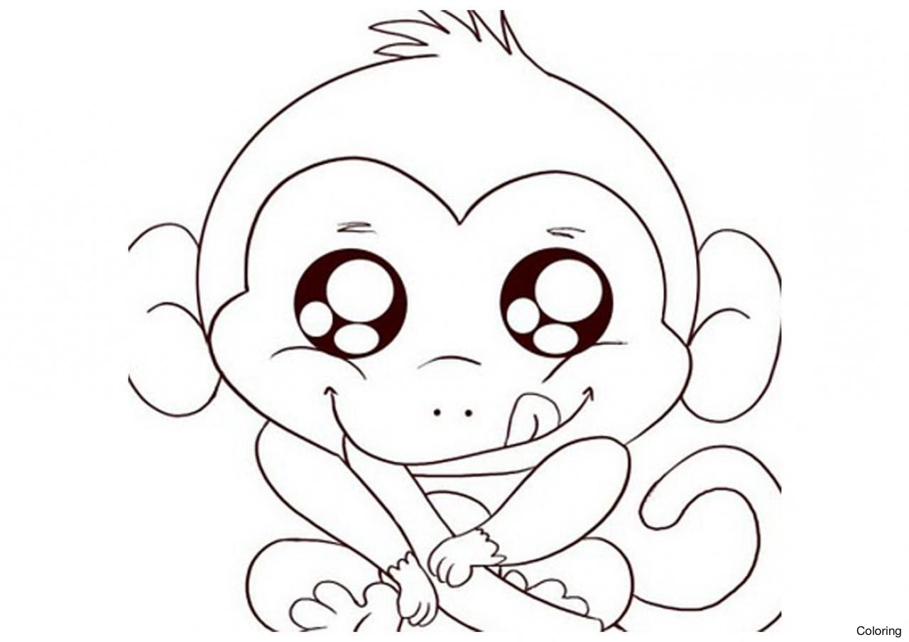 1280x904 Rinr5k48t Drawings Of Monkeys Coloring Monkey In Pencil Gallery
