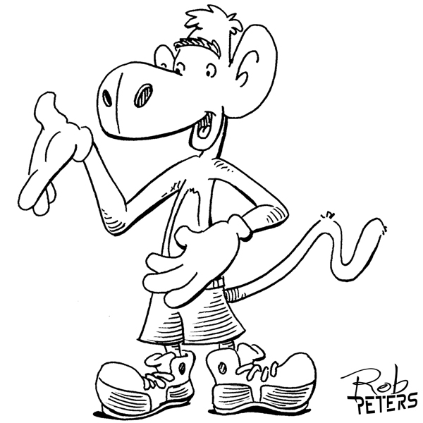 600x600 Daily Drawing Monkey 15