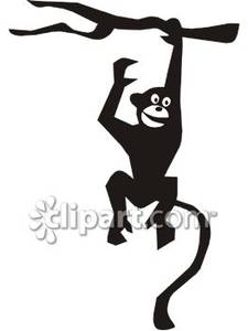 225x300 Monkey Hanging From A Tree Branch