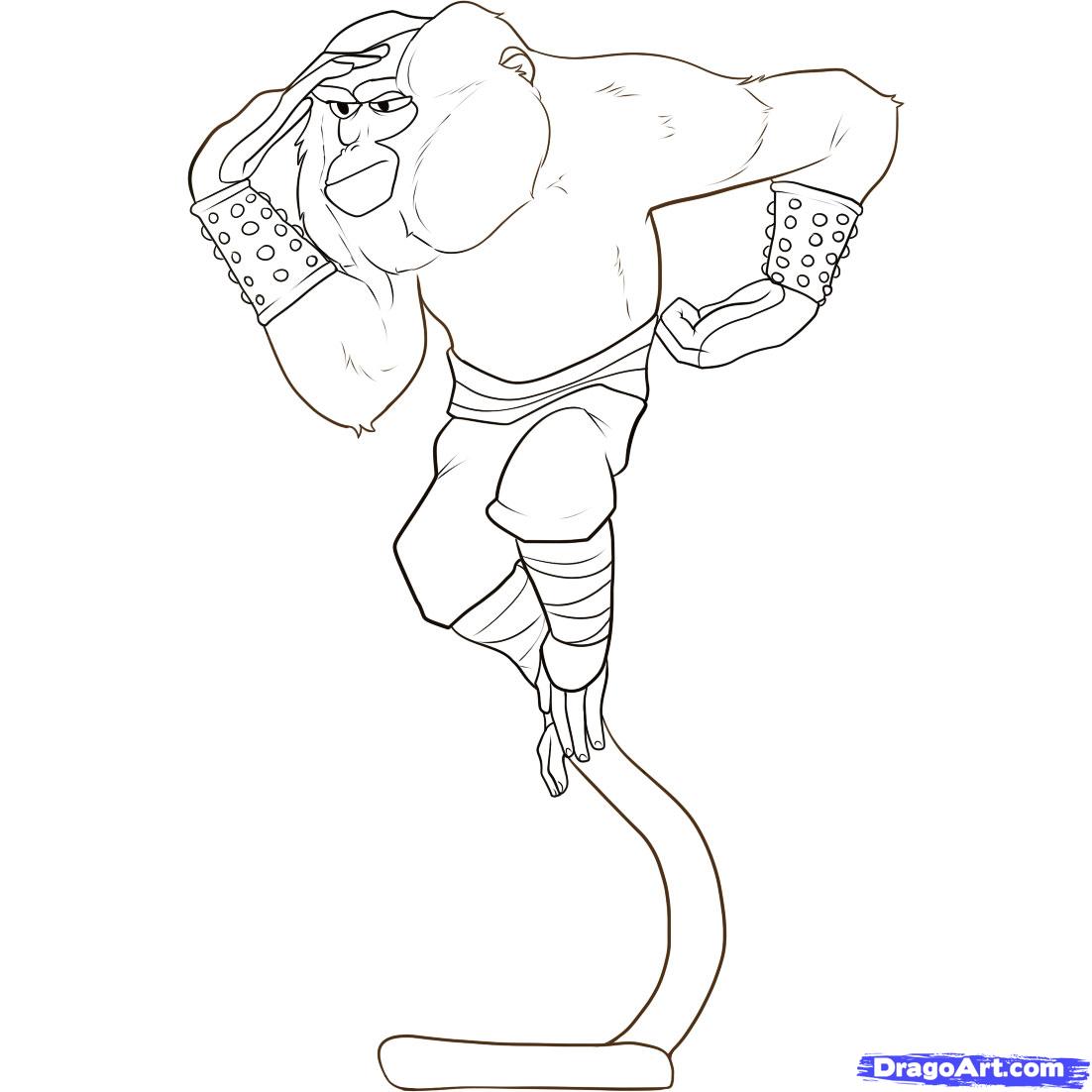 1102x1102 How To Draw Master Monkey Step By Movies Pop Culture How Adult