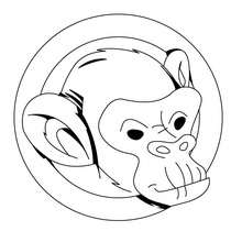 220x220 Monkey's Head Coloring Pages