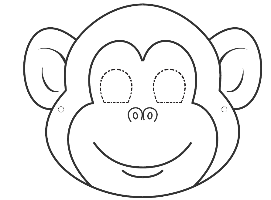 892x659 Monkey Face Coloring Pages Google Twit Head P On Printable Monkey