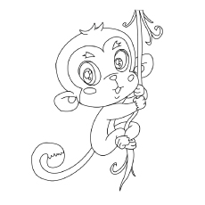 230x230 Top 25 Free Printable Monkey Coloring Pages For Kids