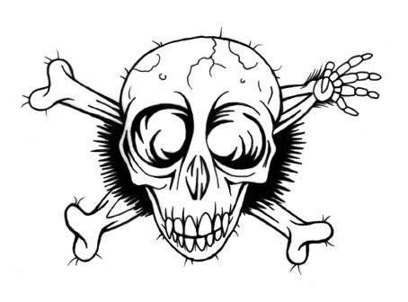 454x336 Monkey Skull 2.0 Pen Amp Ink Mr. Prvrt 2007