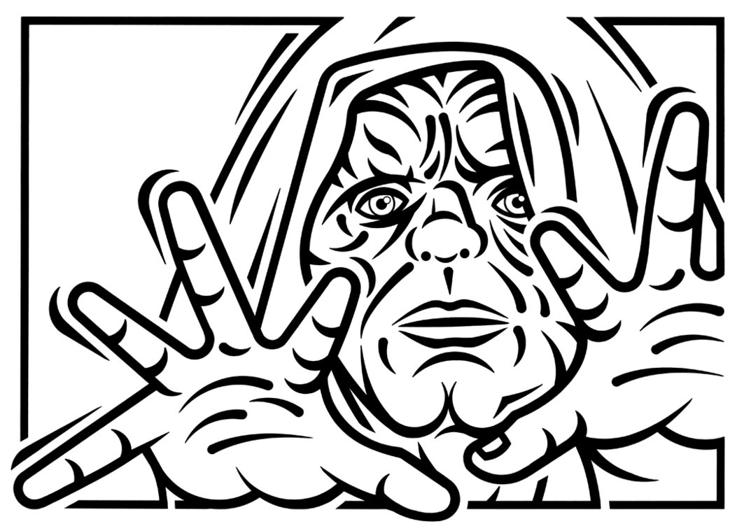1063x752 Emporer Palpatine Mono By Paulmcinnes