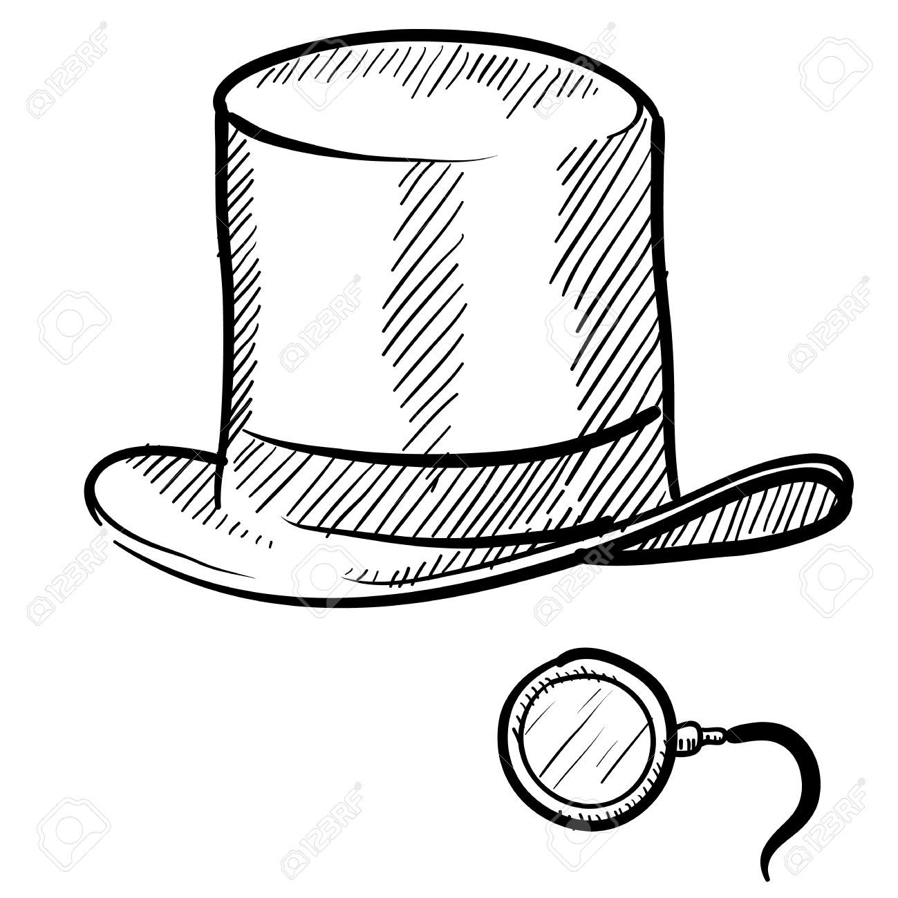 1299x1300 Top Hat Clipart Monopoly