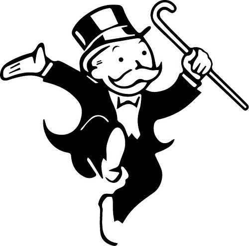 500x495 Free Svg Monopoly Dancing Man Silhouette Portrait