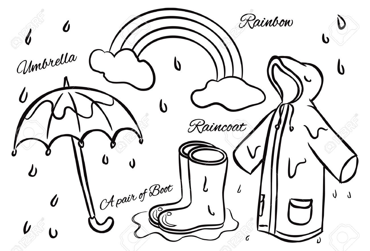 1300x883 Rainy Season Royalty Free Cliparts, Vectors, And Stock