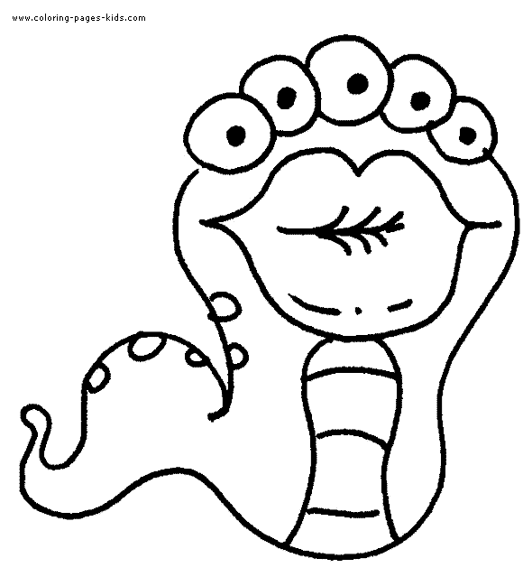 590x639 Monster Coloring Pages For Kids
