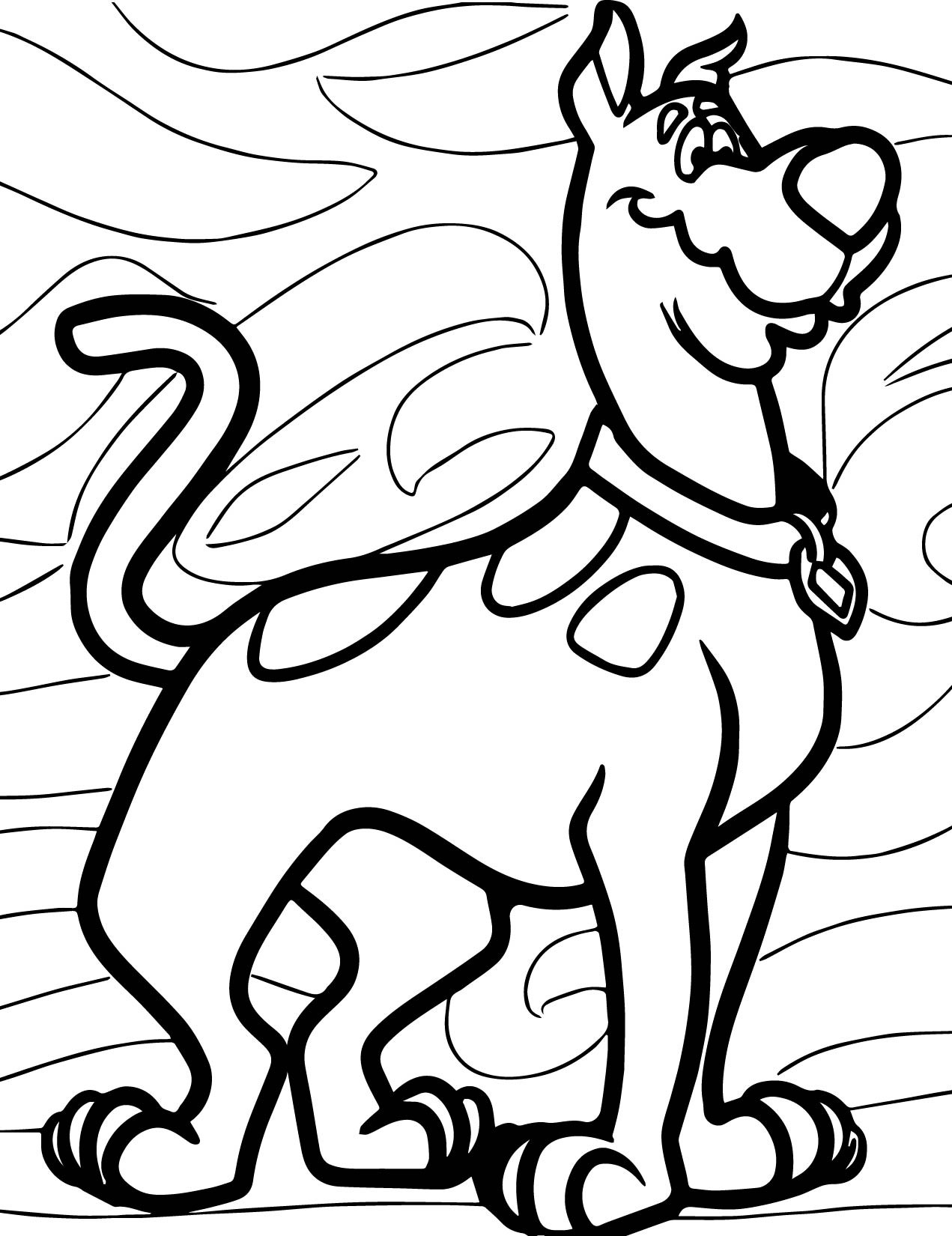 1271x1650 Monster From Scooby Doo Coloring Pages For Kids Awesome Draw