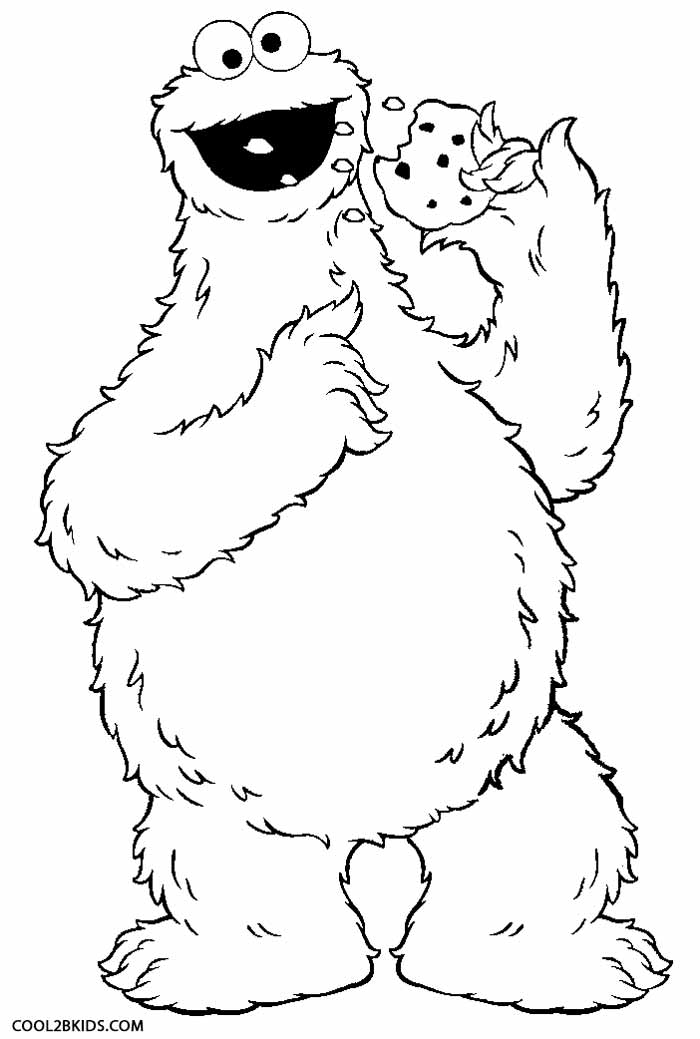 700x1039 Cookie Monster Coloring Pages