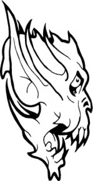 324x626 Monster Face With Long Ears Vector Free Download