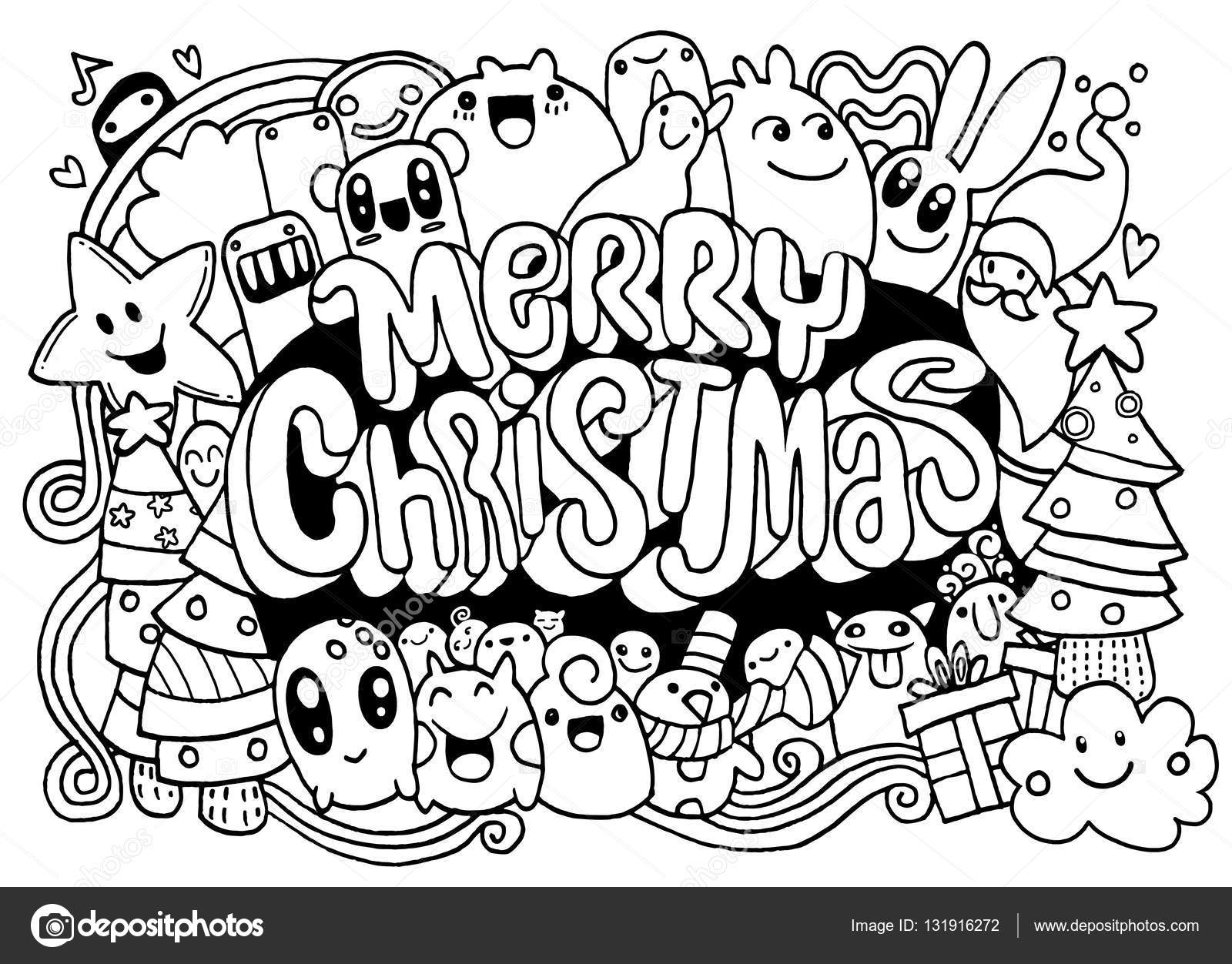 1600x1252 Hand Drawing Cartoon Christmas Vector Christmas