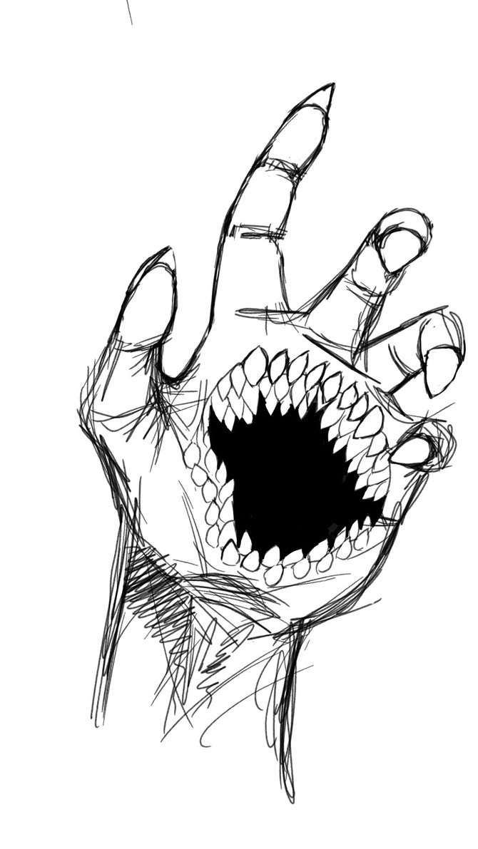 670x1191 Monster Hand By Javael