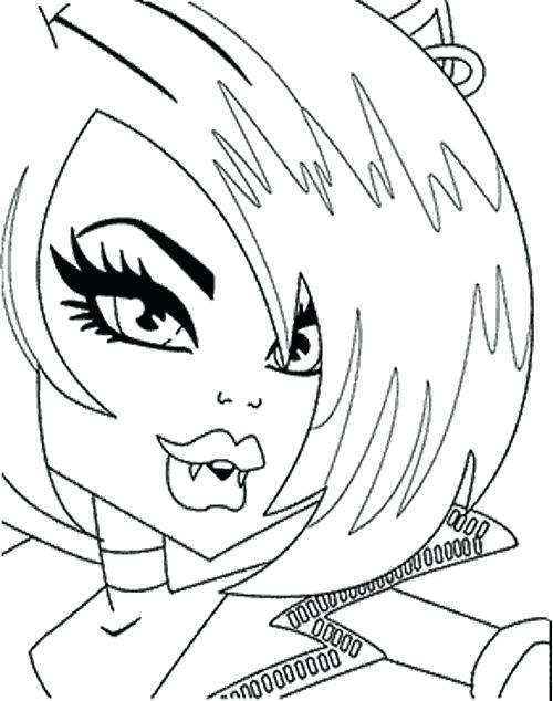 500x634 Monster High Coloring Pages Clawdeen Wolf
