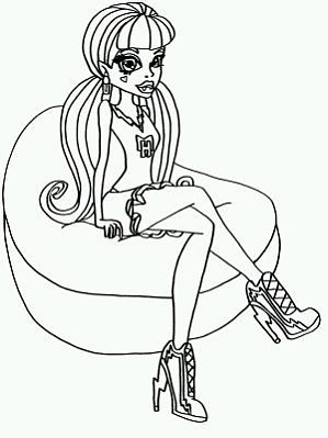 299x399 Monster High For Coloring, Draculaura, Part 1