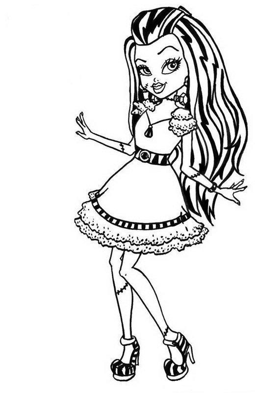 520x800 Cute Draculaura Monster High Coloring Page