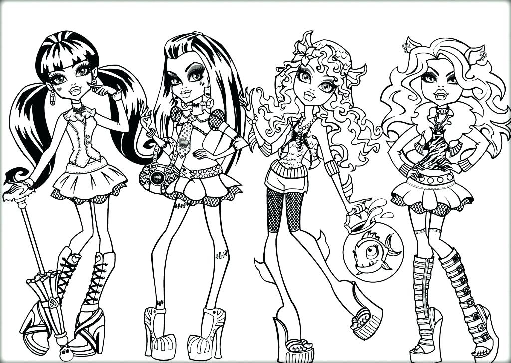 1024x727 Printable Monster High Coloring Pages Monster High Coloring Pages