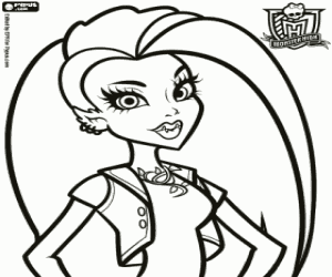 300x250 Monster High Coloring Pages Printable Games
