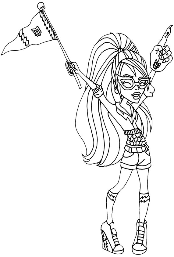 571x842 Ghoulia Yelps Feel Very Happy Coloring Pages
