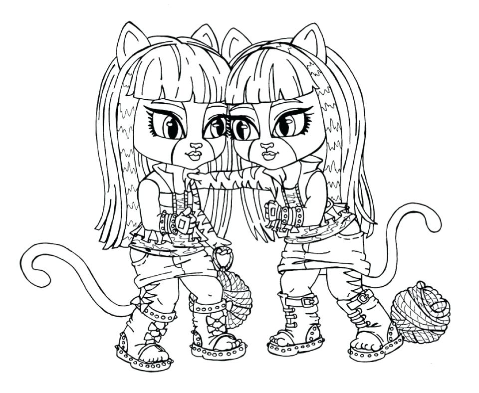 960x788 Monster High Coloring Pages Online Printable